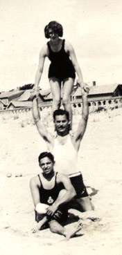 Elvin, Milton, and Pauline on Cannon Beach